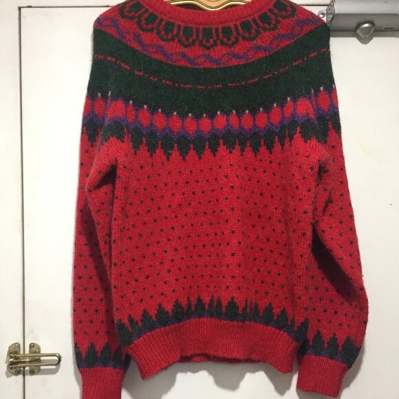 VINTAGE WOOLRICH KNIT WOOL BLEND SWEATERS SIZE L - Picture 4 of 11